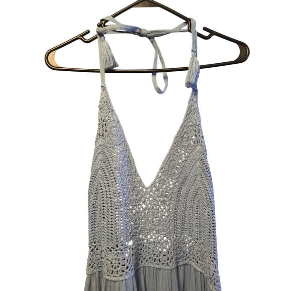 Sand & Spirit Crochet and gauze flowy boho maxi dress size XL - Picture 3 of 5